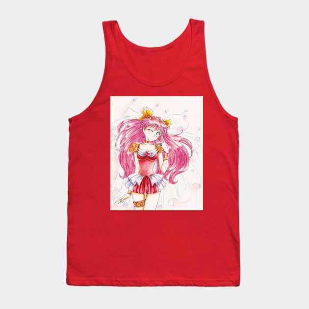 Wedding Peach Momoko Warrior of Love Tank Top by eosofdawn